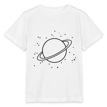 planète - T-shirt bio MINI CREATOR Stanley/Stella Enfant - blanc - Devant - Maike (125cm)
