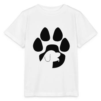 Chien dans une patte de chien - T-shirt bio MINI CREATOR Stanley/Stella Enfant - blanc - Devant - Maike (125cm)