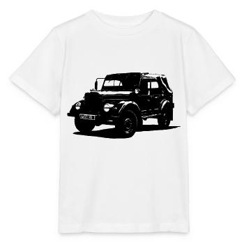 GAZ 69A off-road vehicle from Russia - Stanley/Stella MINI CREATOR Kids’ T-Shirt - white - Front - Maike (125cm)