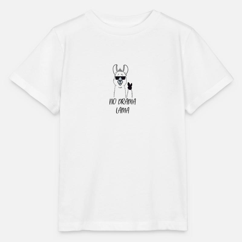No drama lama - Stanley/Stella Kinder T-Shirt MINI CREATOR  - Weiß