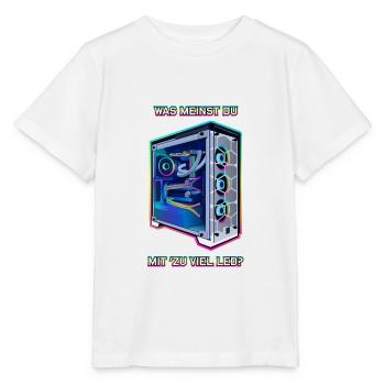PC Master Race - LED Gaming PC - LED Fans - Stanley/Stella Kinder T-Shirt MINI CREATOR  - Weiß - Vorne - Maike (125cm)