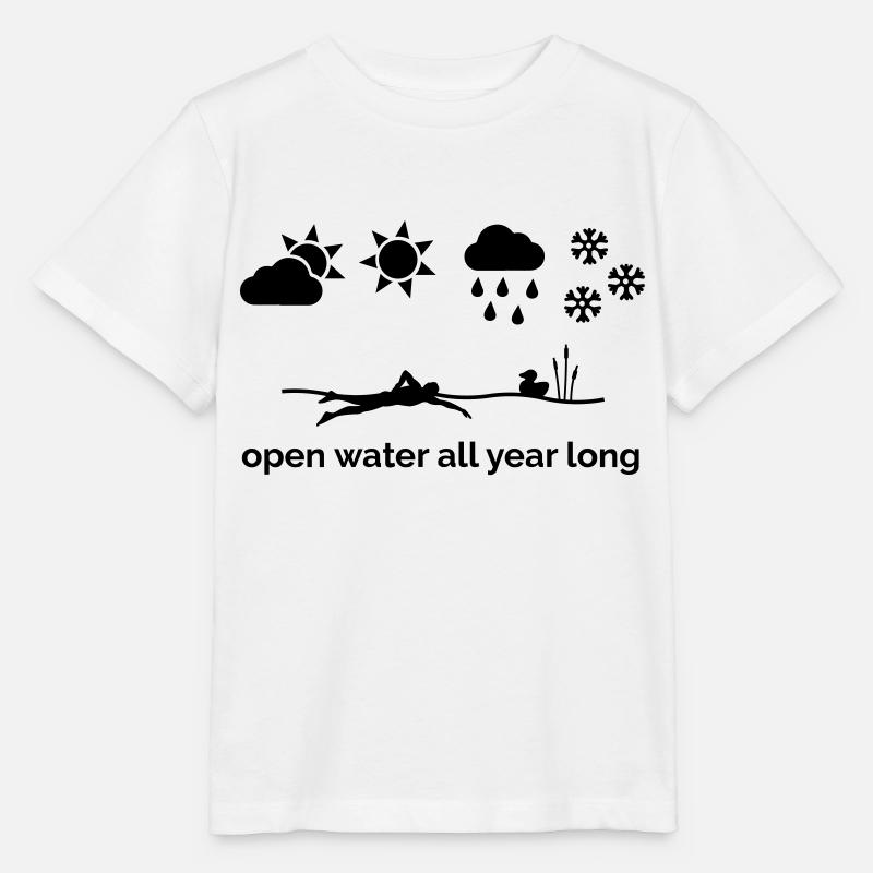 Open water all year long - Stanley/Stella MINI CREATOR Kids’ T-Shirt - white