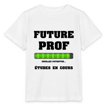FUTURE PROF - T-shirt bio MINI CREATOR Stanley/Stella Enfant - blanc - Devant - Maike (125cm)