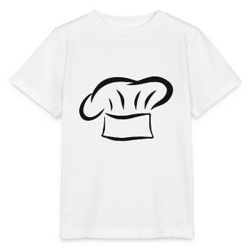 Cooking Hat Cooking Cook Baker Hobby Chef Gift - Stanley/Stella MINI CREATOR Kids’ T-Shirt - white - Front - Maike (125cm)