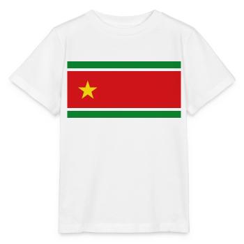 Guadeloupe Flagge - Stanley/Stella Kinder T-Shirt MINI CREATOR  - Weiß - Vorne - Maike (125cm)