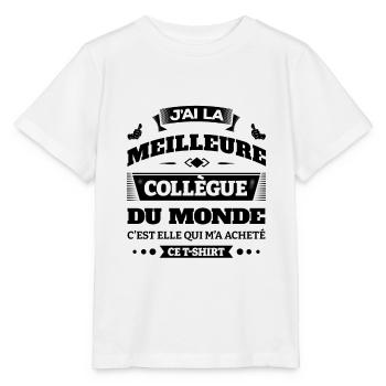 MEILLEURE COLLÈGUE - T-shirt bio MINI CREATOR Stanley/Stella Enfant - blanc - Devant - Maike (125cm)