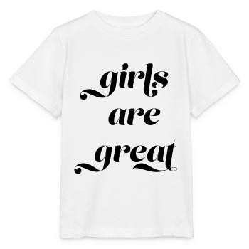 girls are great - T-shirt bio MINI CREATOR Stanley/Stella Enfant - blanc - Devant - Maike (125cm)