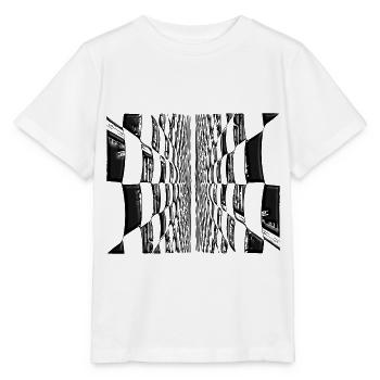 Abstract Vintage Lines Pattern - Stanley/Stella MINI CREATOR Kids’ T-Shirt - white - Front - Maike (125cm)