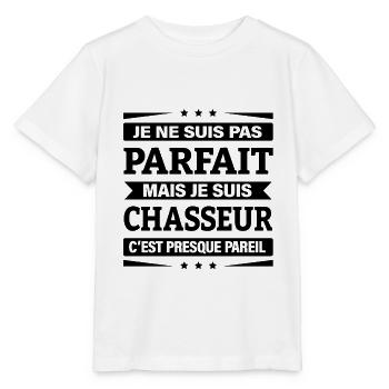 JE SUIS CHASSEUR - T-shirt bio MINI CREATOR Stanley/Stella Enfant - blanc - Devant - Maike (125cm)