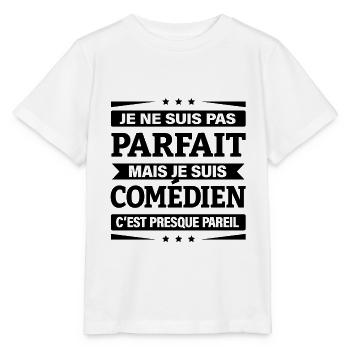 JE SUIS COMÉDIEN - T-shirt bio MINI CREATOR Stanley/Stella Enfant - blanc - Devant - Maike (125cm)