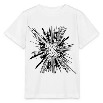 Explosion - Vintage Vector Lines - Stanley/Stella MINI CREATOR Kids’ T-Shirt - white - Front - Maike (125cm)