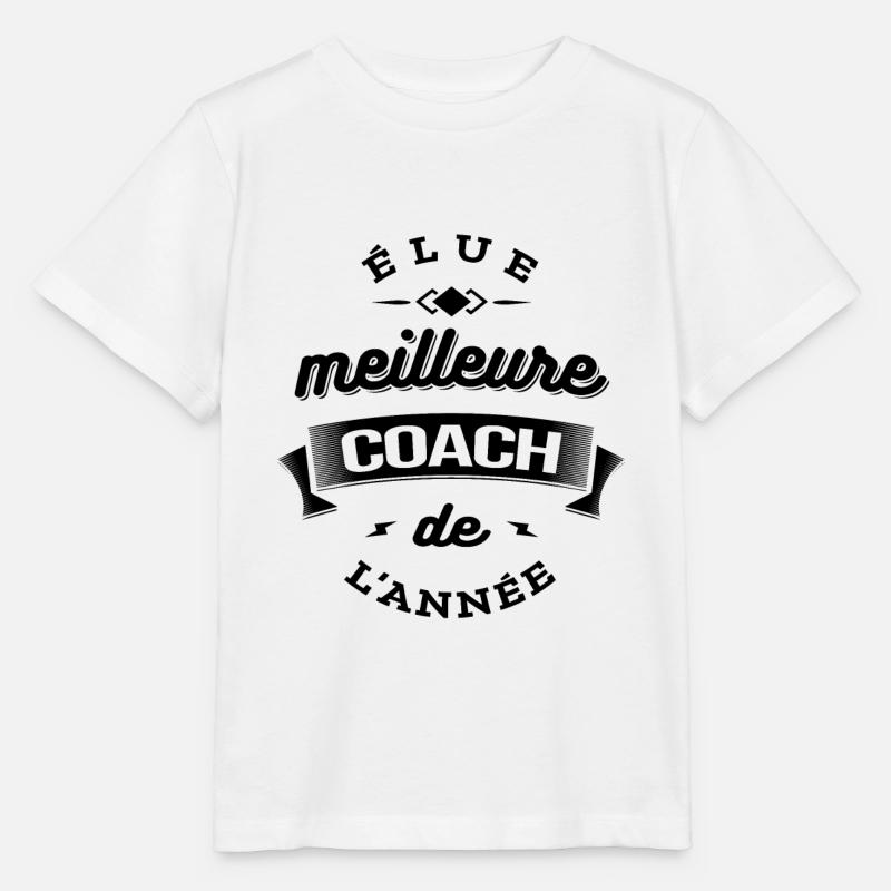 ELUE MEILLEURE COACH DE L'ANNEE - T-shirt bio MINI CREATOR Stanley/Stella Enfant - blanc