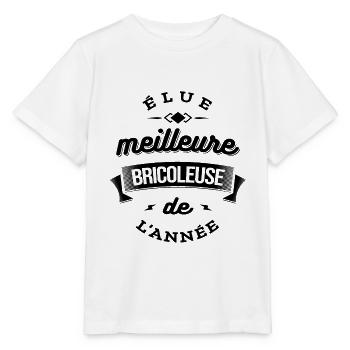 ELUE MEILLEURE BRICOLEUSE DE L'ANNEE - T-shirt bio MINI CREATOR Stanley/Stella Enfant - blanc - Devant - Maike (125cm)
