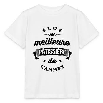 ELUE MEILLEURE PÂTISSIERE DE L'ANNEE - T-shirt bio MINI CREATOR Stanley/Stella Enfant - blanc - Devant - Maike (125cm)