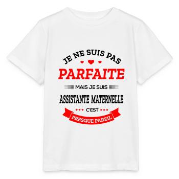 ASSISTANTE MATERNELLE PARFAITE - T-shirt bio MINI CREATOR Stanley/Stella Enfant - blanc - Devant - Maike (125cm)