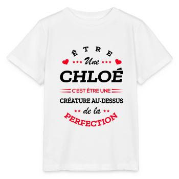 CHLOÉ PARFAITE - NOM CHLOÉ - T-shirt bio MINI CREATOR Stanley/Stella Enfant - blanc - Devant - Maike (125cm)