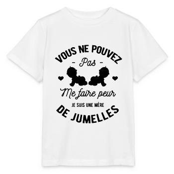 JE SUIS UNE MÈRE DE JUMELLES - T-shirt bio MINI CREATOR Stanley/Stella Enfant - blanc - Devant - Maike (125cm)