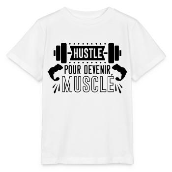 BECOMING MUSCULAR, MOTIVATIONAL PHRASE FOR SPORT - Stanley/Stella MINI CREATOR Kids’ T-Shirt - white - Front - Maike (125cm)