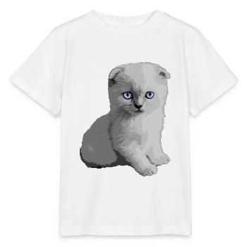 Cute Kitty Kitten - Stanley/Stella MINI CREATOR Kids’ T-Shirt - white - Front - Maike (125cm)