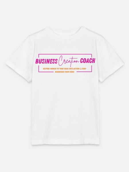 Business Creation Coach Merchandise - Stanley/Stella Kinder T-Shirt MINI CREATOR - Weiß