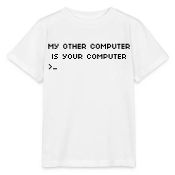 Mein anderer Computer ist Ihr Computer Hacking - Stanley/Stella Kinder T-Shirt MINI CREATOR  - Weiß - Vorne - Maike (125cm)