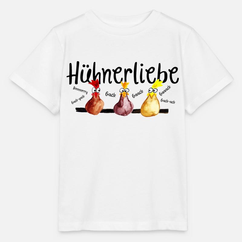 Hühnerliebe - Stanley/Stella Kinder T-Shirt MINI CREATOR  - Weiß