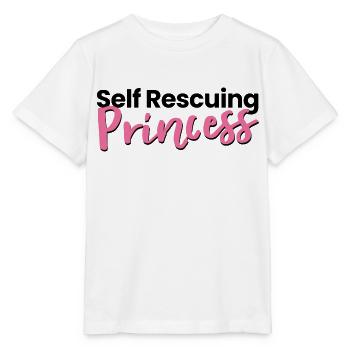 Self Rescuing Princess - Stanley/Stella MINI CREATOR Kids’ T-Shirt - white - Front - Maike (125cm)