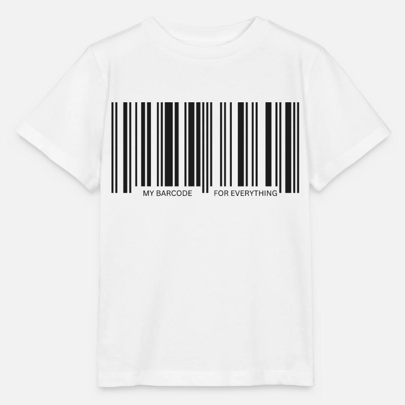 Mon code-barres pour tout - T-shirt bio MINI CREATOR Stanley/Stella Enfant - blanc