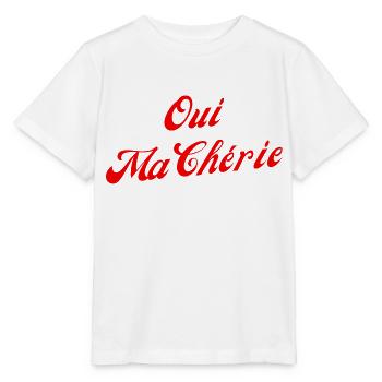 Oui ma chérie - T-shirt bio MINI CREATOR Stanley/Stella Enfant - blanc - Devant - Maike (125cm)