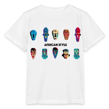 Afrique - T-shirt bio MINI CREATOR Stanley/Stella Enfant - blanc - Devant - Maike (125cm)