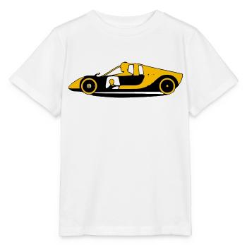 Sports car - Stanley/Stella MINI CREATOR Kids’ T-Shirt - white - Front - Maike (125cm)