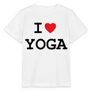 Ich liebe Yoga - Stanley/Stella Kinder T-Shirt MINI CREATOR  - Weiß - Vorne - Maike (125cm)