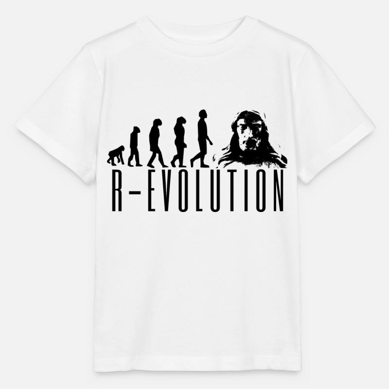 R-evolution Jesus - Stanley/Stella MINI CREATOR Kids’ T-Shirt - white
