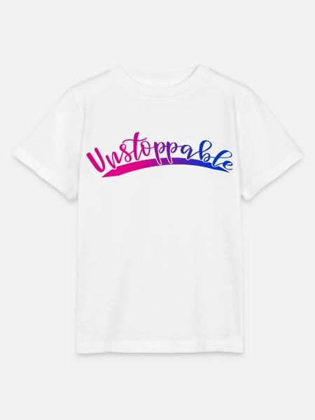 Unstoppable - Stanley/Stella Kinder T-Shirt MINI CREATOR - Weiß