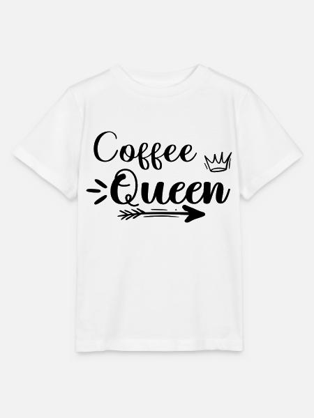 Coffee Queen - Stanley/Stella Kinder T-Shirt MINI CREATOR - Weiß