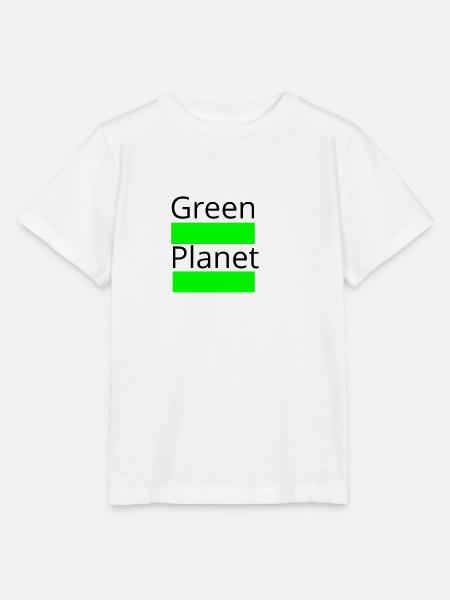 Green Planet - Stanley/Stella Kinder T-Shirt MINI CREATOR  - Weiß