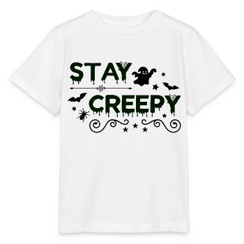 stay creepy - Stanley/Stella MINI CREATOR Kids’ T-Shirt - white - Front - Maike (125cm)