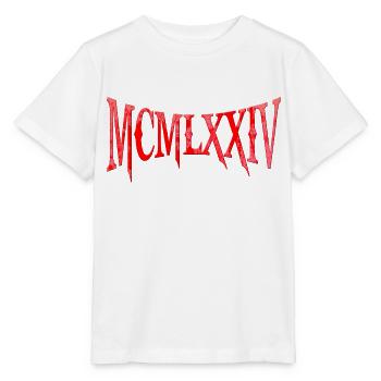 MCMLXXIII 1974 50e anniversaire B-Day cadeau d’anniversaire - T-shirt bio MINI CREATOR Stanley/Stella Enfant - blanc - Devant - Maike (125cm)
