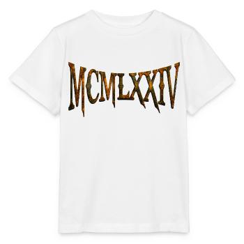 MCMLXXIV 1974 50e anniversaire B-Day cadeau d’anniversaire - T-shirt bio MINI CREATOR Stanley/Stella Enfant - blanc - Devant - Maike (125cm)