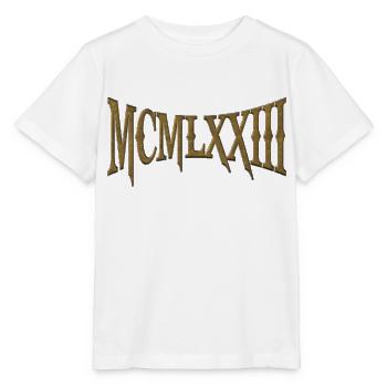 MCMLXXIII 1973 50th Birthday B-Day Birthday Gift - Stanley/Stella MINI CREATOR Kids’ T-Shirt - white - Front - Maike (125cm)