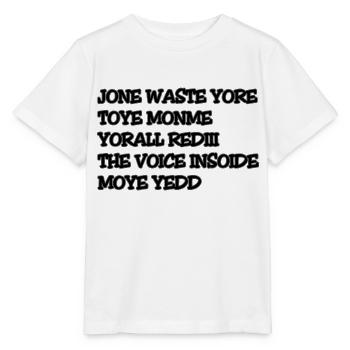 JONE WASTE YORE TOYE MONME YORALL REDIII LA VOIX - T-shirt bio MINI CREATOR Stanley/Stella Enfant - blanc - Devant - Maike (125cm)