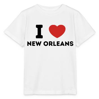 I Love Nouvelle-Orléans États-Unis - T-shirt bio MINI CREATOR Stanley/Stella Enfant - blanc - Devant - Maike (125cm)