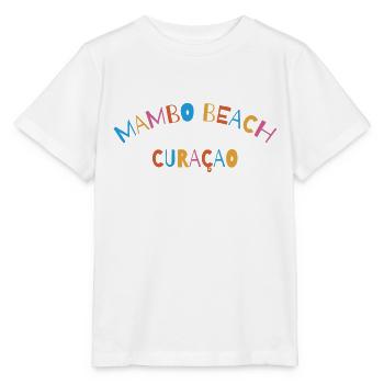 Mambo Beach - Curacao - Dutch Caribbean - Karibik - Stanley/Stella Kinder T-Shirt MINI CREATOR  - Weiß - Vorne - Maike (125cm)