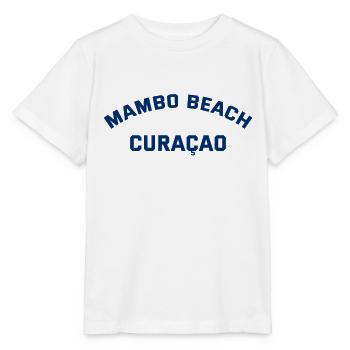 Mambo Beach - Curacao - Dutch Caribbean - Karibik - Stanley/Stella Kinder T-Shirt MINI CREATOR  - Weiß - Vorne - Maike (125cm)