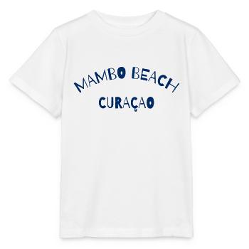 Mambo Beach - Curacao - Dutch Caribbean - Karibik - Stanley/Stella Kinder T-Shirt MINI CREATOR  - Weiß - Vorne - Maike (125cm)