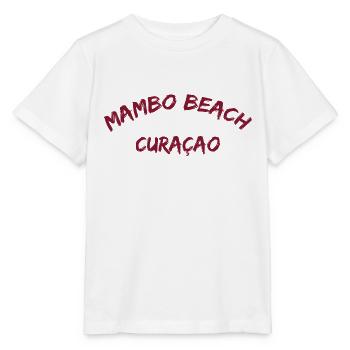 Mambo Beach - Curacao - Dutch Caribbean - Karibik - Stanley/Stella Kinder T-Shirt MINI CREATOR  - Weiß - Vorne - Maike (125cm)