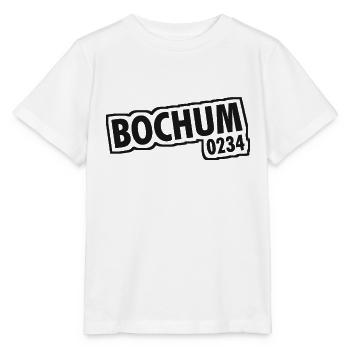 Bochum - 0234 - Vorwahl - NRW - Ruhrpott - Stanley/Stella Kinder T-Shirt MINI CREATOR  - Weiß - Vorne - Maike (125cm)