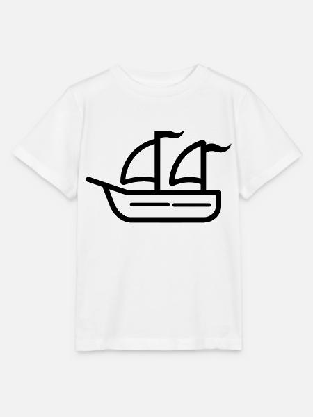 Piratenschiff - Stanley/Stella Kinder T-Shirt MINI CREATOR - Weiß
