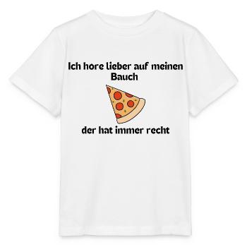 I prefer to listen to my gut - Funny saying - Stanley/Stella MINI CREATOR Kids’ T-Shirt - white - Front - Maike (125cm)