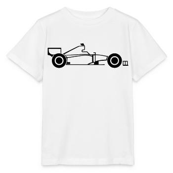 Rennwagen - Stanley/Stella Kinder T-Shirt MINI CREATOR  - Weiß - Vorne - Maike (125cm)